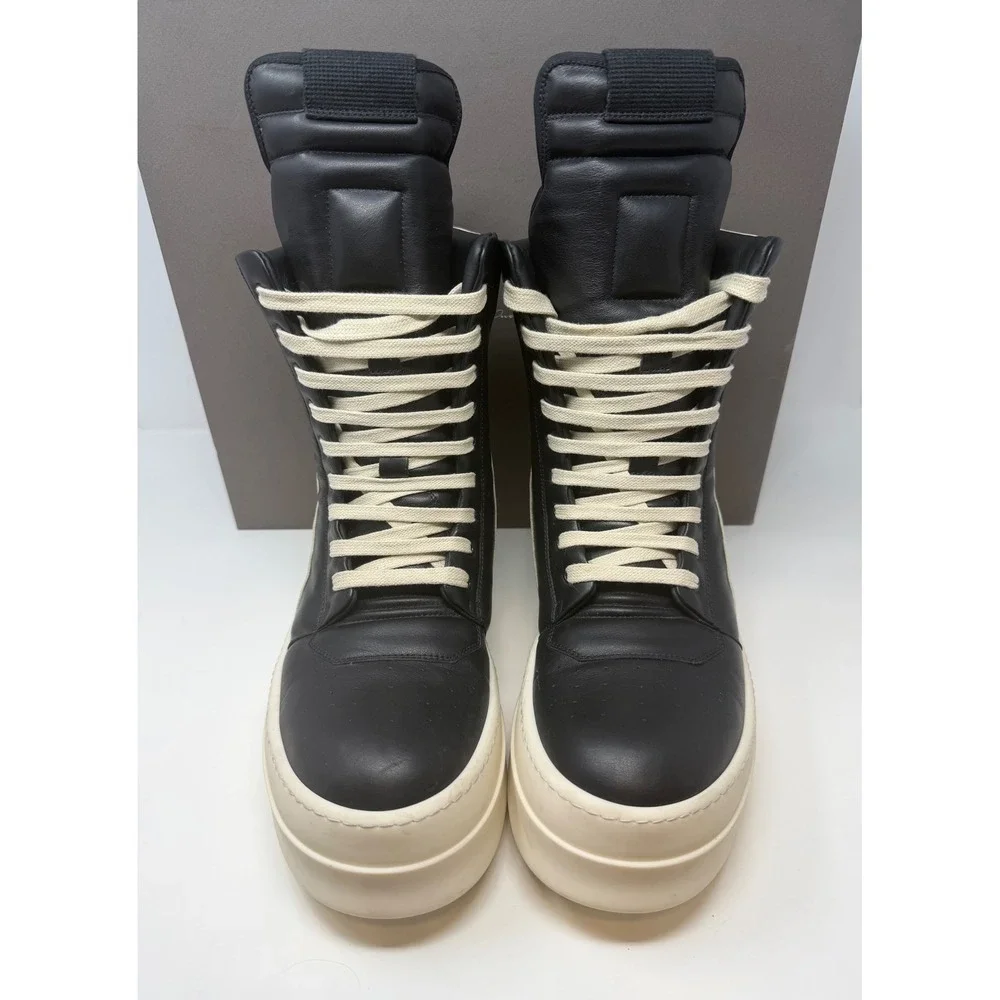 Rick Owens Mega Geobasket Sneaker Black/Milk Size 10 US 43 EU